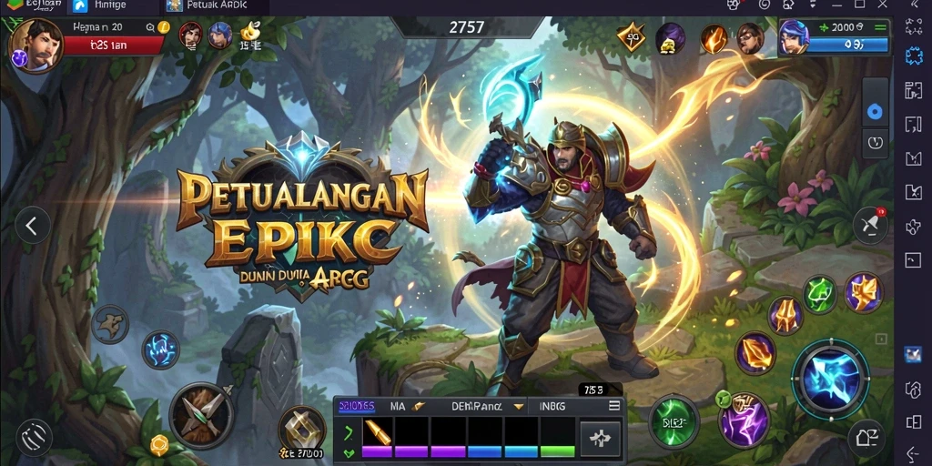 Screenshot menampilkan aksi seru dalam game ARPG 2757.