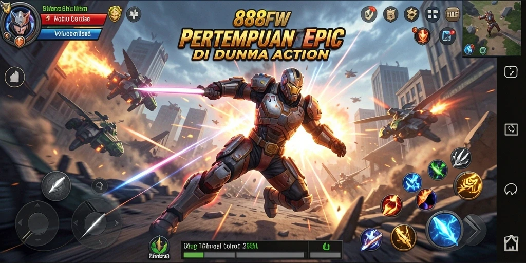 Menampilkan aksi seru dalam gameplay 888FW dengan visual menakjubkan.