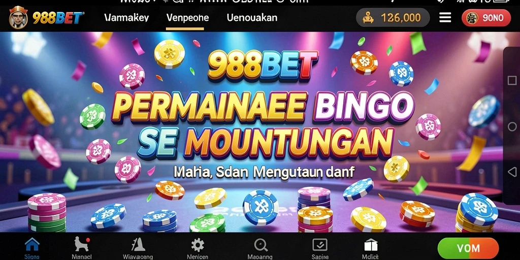 Tampilan gameplay Bingo yang seru di 988BET.