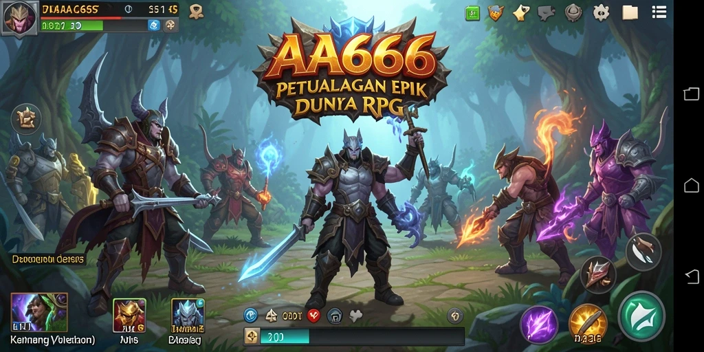 Gameplay mendebarkan dari AA666 yang penuh petualangan RPG.