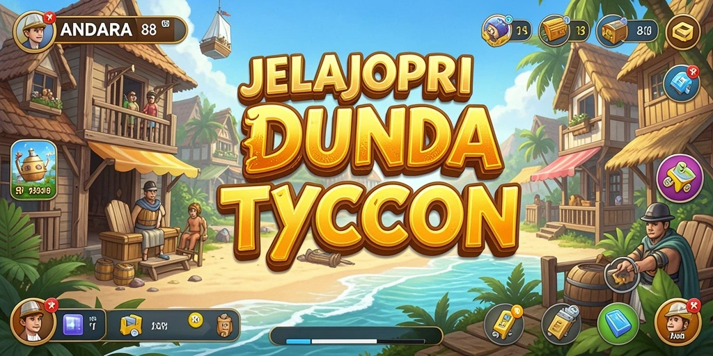 Screenshot gameplay ANDARA88 menampilkan simulasi bisnis yang menarik.