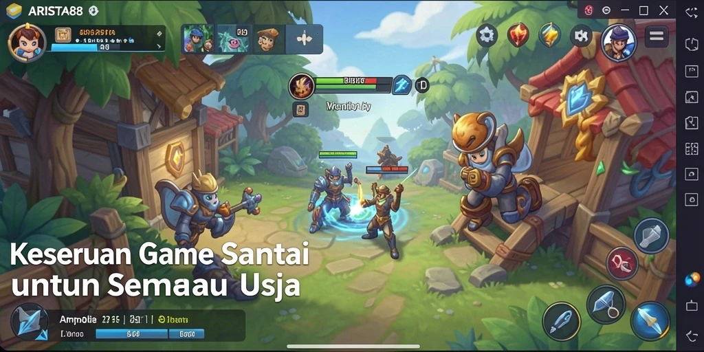 Menampilkan gameplay seru ARISTA88 dengan berbagai tantangan menarik.