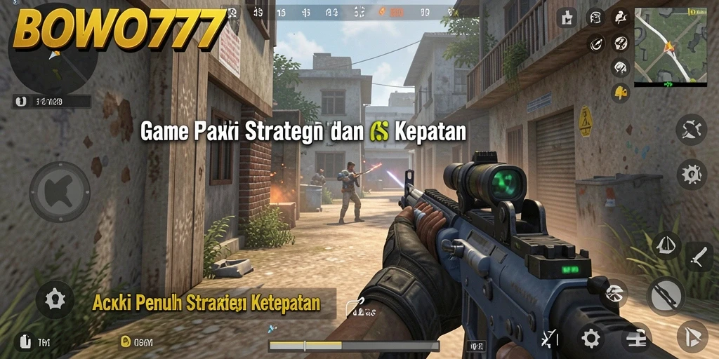 Gameplay BOWO77 yang intens dan penuh aksi.