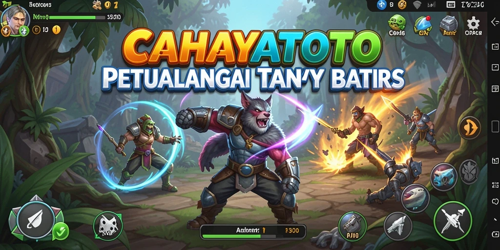 Tampilan gameplay menegangkan dan strategis dalam CAHAYATOTO.