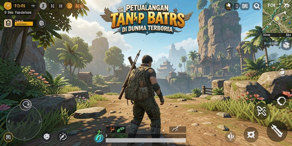 Tampilan epik gameplay FO8 di dunia terbuka yang luas.
