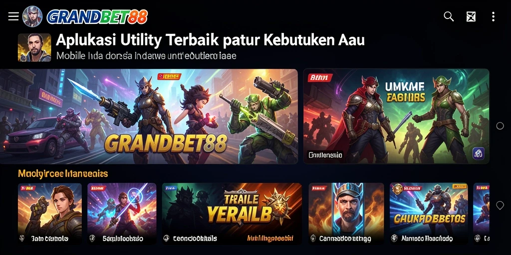 Tampilan utama GRANDBET88 menunjukkan pengaturan tugas yang jelas dan efisien.