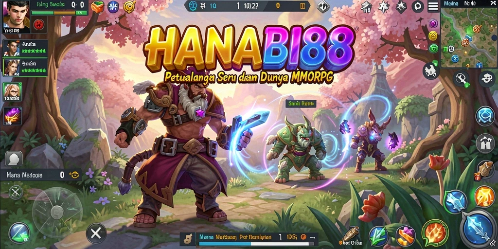 Tampilan gameplay <strong>HANABI88</strong> yang menawan, penuh aksi dan eksplorasi.