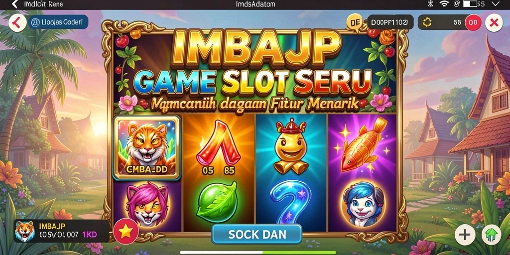 Tangkapan layar IMBAJP menampilkan gameplay slot yang menarik dan seru.