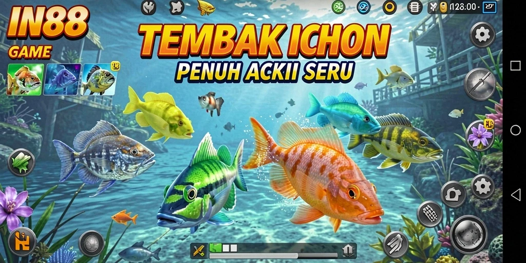 Tangkapan layar gameplay IN88 yang penuh aksi menembak ikan.