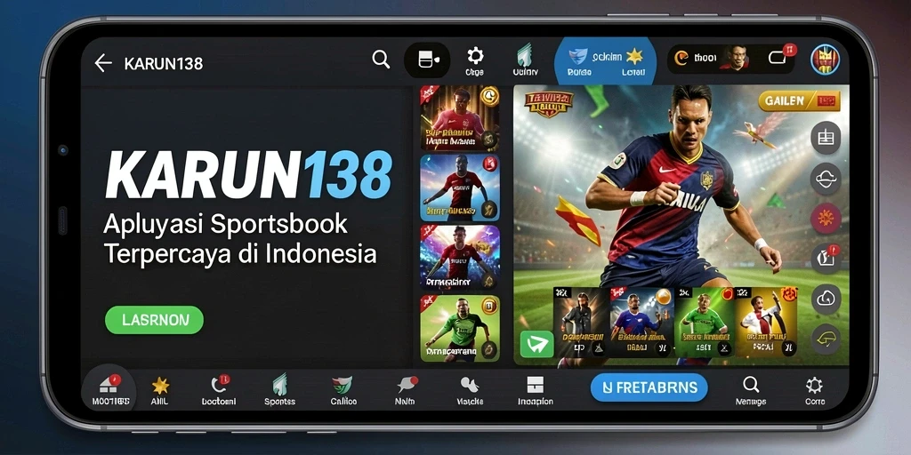 Tampilan menarik dari gameplay taruhan olahraga di KARUN138.
