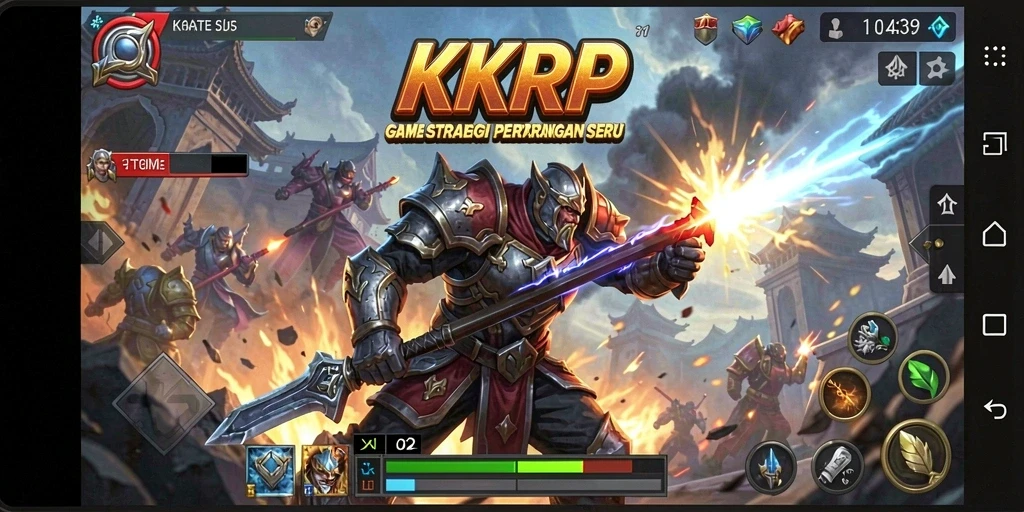 Tampilan gameplay seru dalam game strategi KKRP.