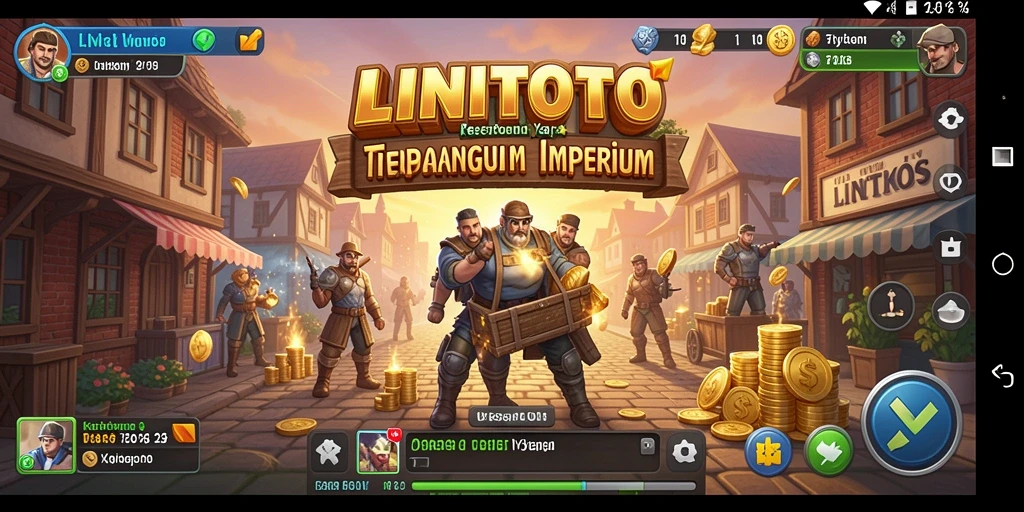 Tampilan gameplay menarik di LINITOTO dengan elemen Tycoon.