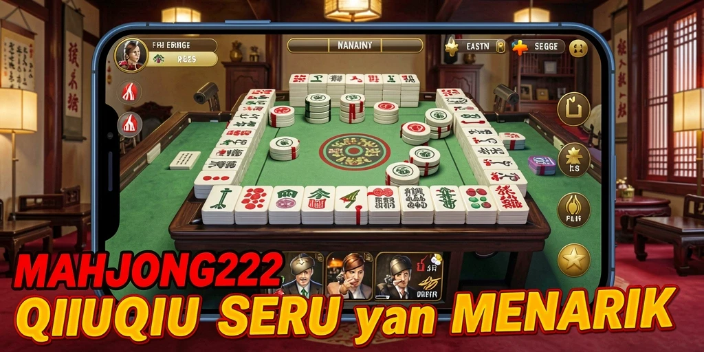 Tampilan gameplay QiuQiu yang menarik dan interaktif di MAHJONG222.