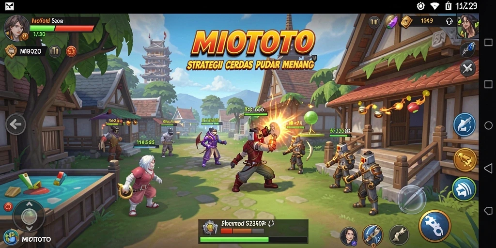 Tampilan gameplay MIOTOTO yang seru dan strategis.