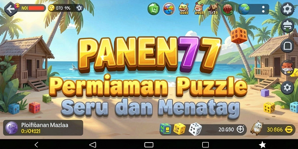 Tampilan gameplay menarik dari PANEN77 yang menampilkan tantangan puzzle.