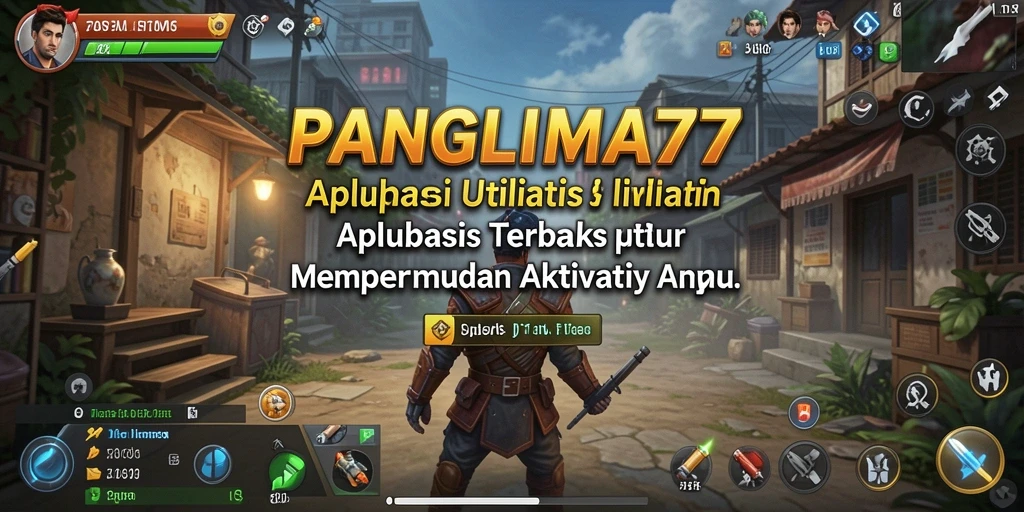 Tampilan antarmuka utama PANGLIMA77 yang sederhana dan intuitif.