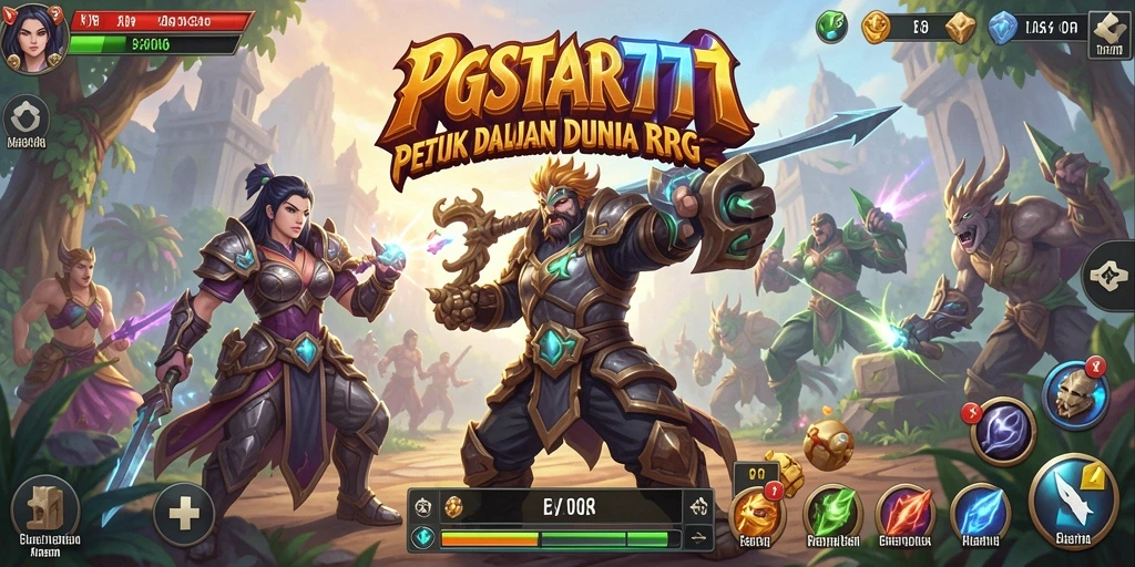 Screenshot PGSTAR777 menunjukkan momen pertarungan seru di dunia RPG.