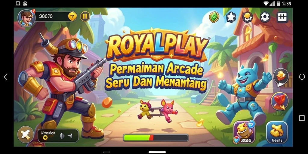 Screenshot gameplay ROYALPLAY dengan aksi seru dan grafis menawan.