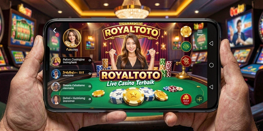 Tampilan gameplay Live Casino yang mengasyikkan dan interaktif di ROYALTOTO.