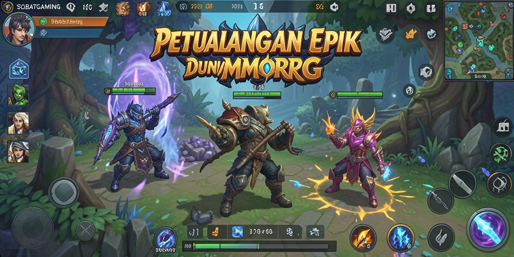 Screenshot gameplay SOBATGAMING yang menampilkan pertempuran seru antar pemain.