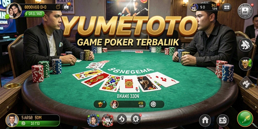 Tangkapan layar gameplay poker YUMETOTO yang memukau dan menghibur.